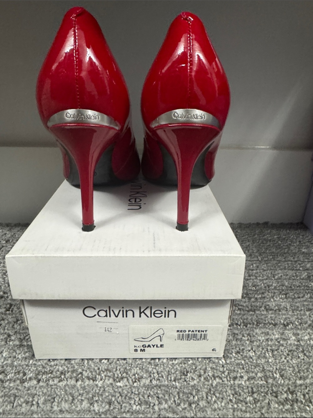 Calvin Klein Red Pointed Heel